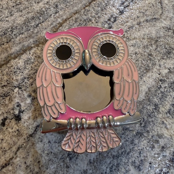 Bath & Body Works Other - Bath & Body Works Pink and Silver Owl Visor Clip
